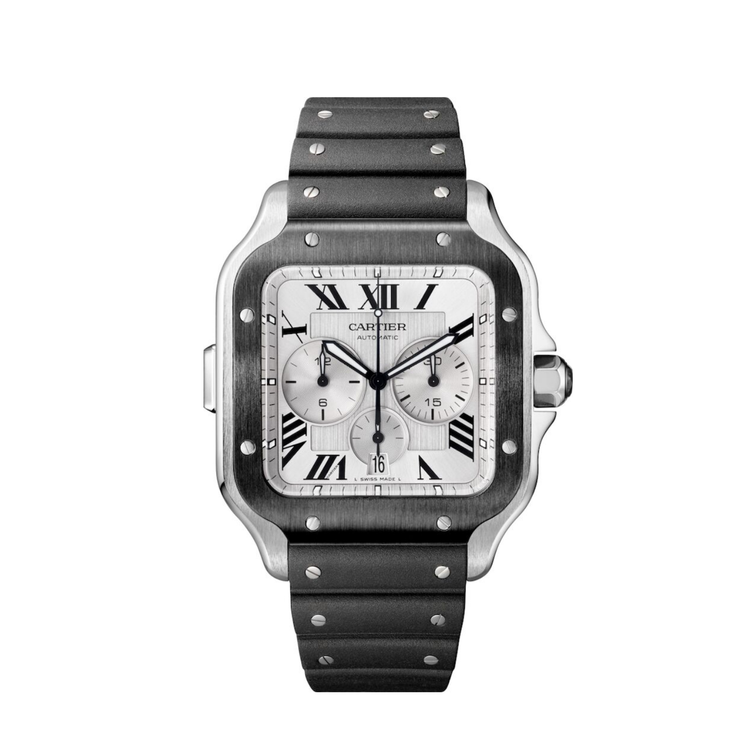 Resim SANTOS DE CARTIER CHRONOGRAPH - ADLC & STEEL AUTOMATIC XL