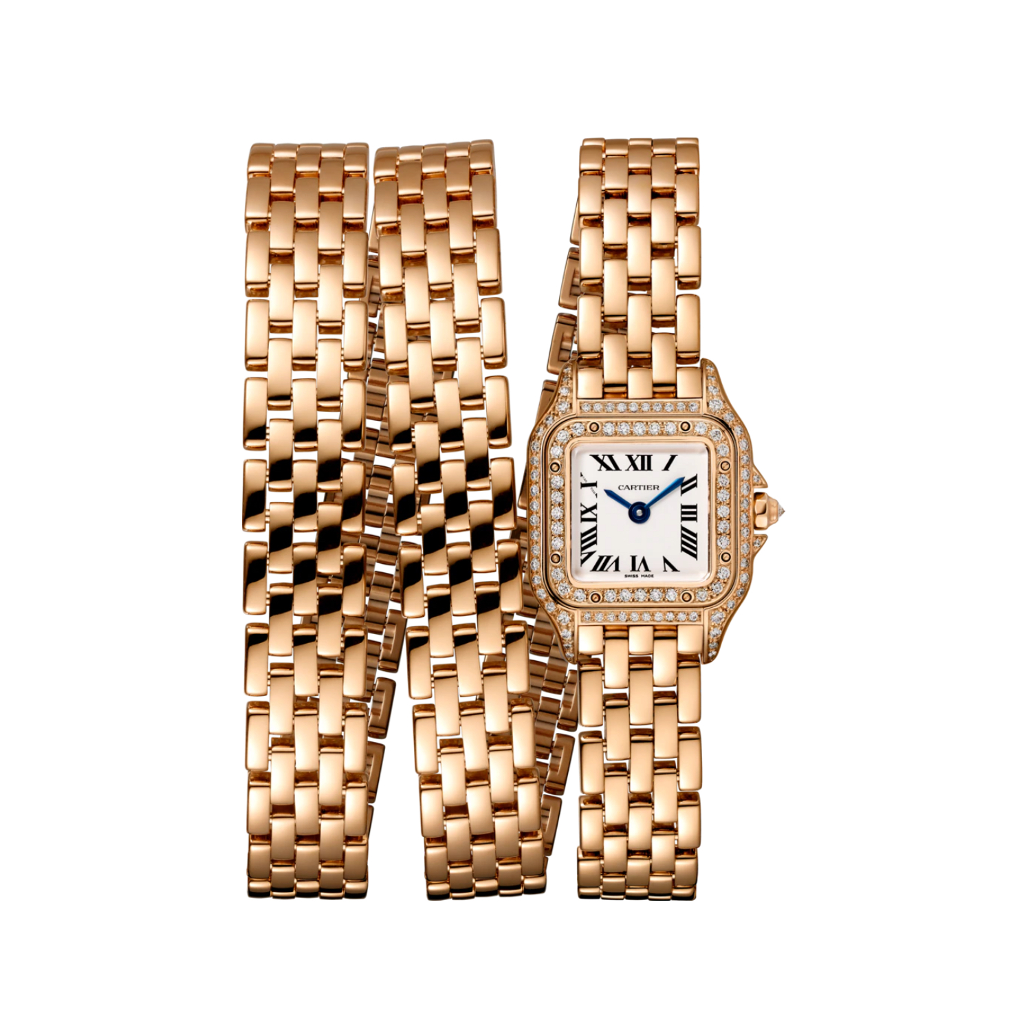 Resim PANTHÈRE DE CARTIER TRIPLE LOOP - PINK GOLD QUARTZ MINI