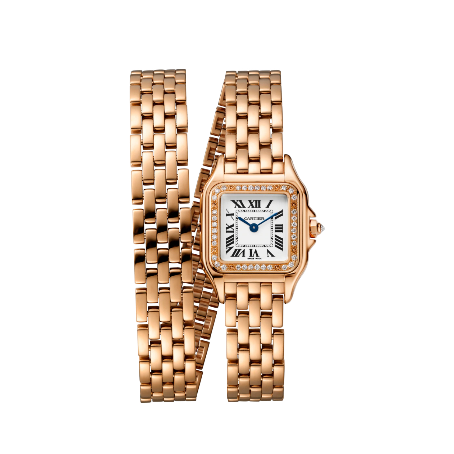 Resim PANTHÈRE DE CARTIER DOUBLE LOOP - PINK GOLD QUARTZ SMALL