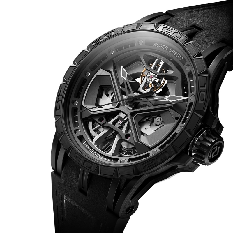 Resim EXCALIBUR SPIDER HURACÁN BLACK DLC TITANIUM 45MM