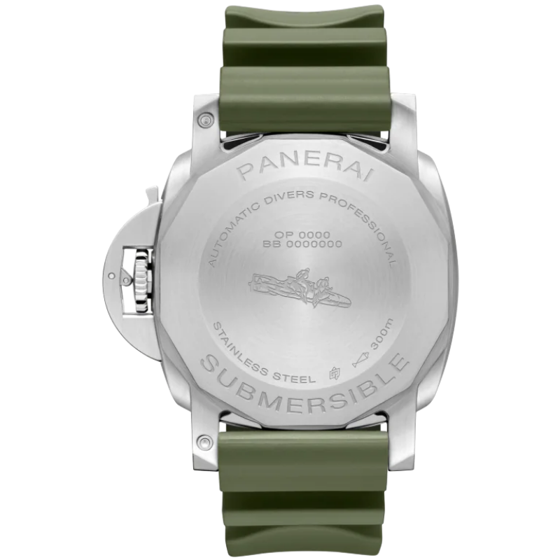 Picture of SUBMERSIBLE QUARANTAQUATTRO BIANCO - CAOUTCHOUC VERDE MİLİTARE AUTOMATİC 44MM