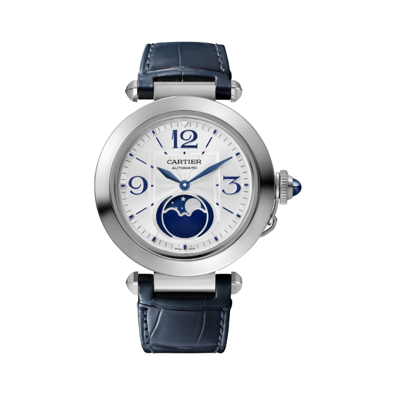 Resim PASHA DE CARTIER MOON PHASES - STEEL AUTOMATIC 41 MM