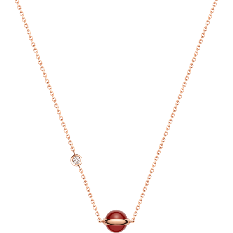 Picture of PIAGET Rose Gold Carnelian Diamond Pendant