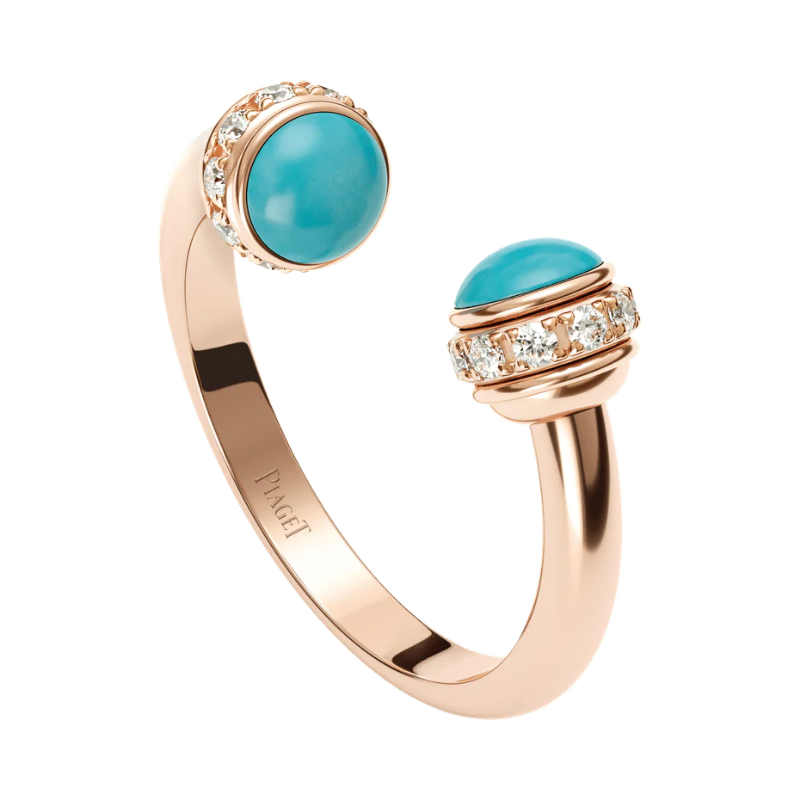 Resim Piaget Possession Rose Gold Turquoise Diamond Pendant