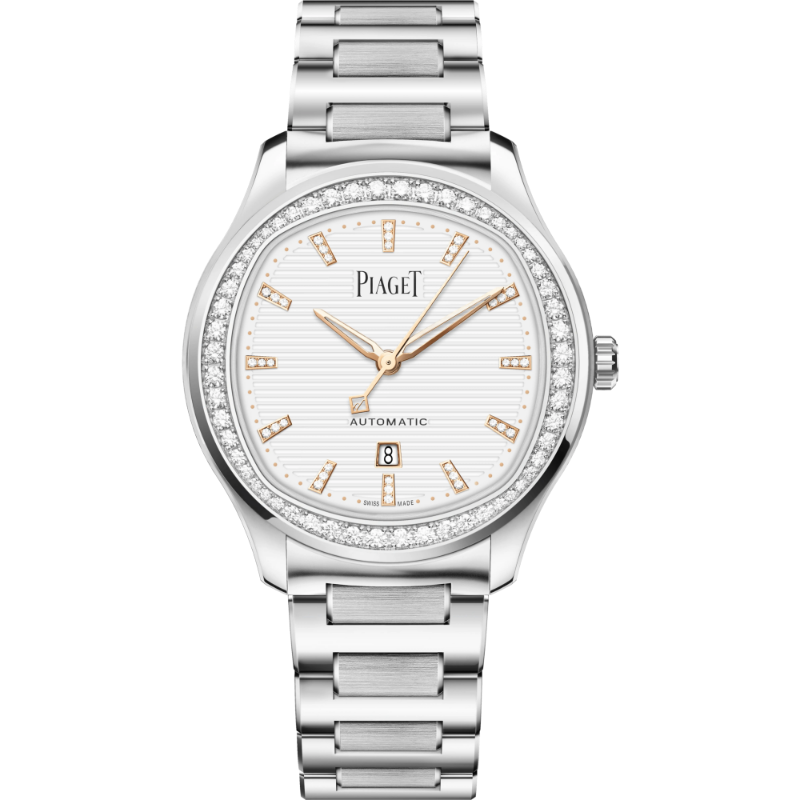 Resim PIAGET Automatic Steel Diamond Date Watch