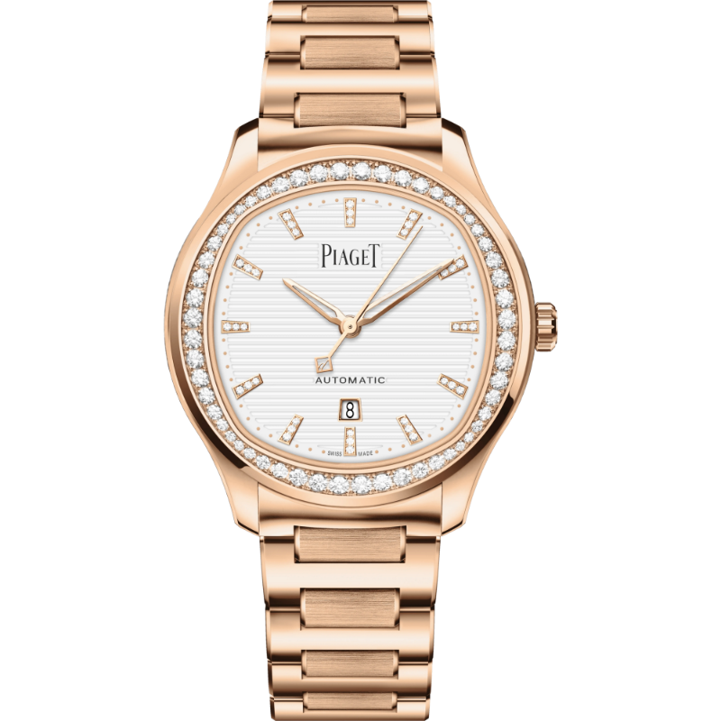 Resim PIAGETAutomatic Rose Gold Diamond Date Watch