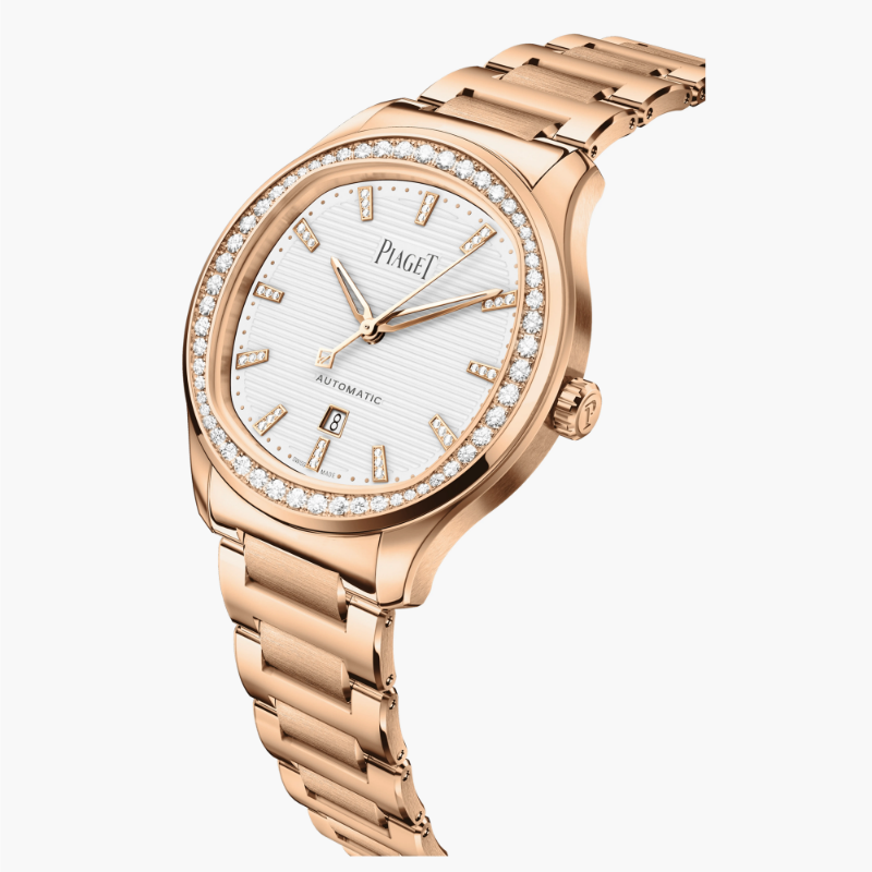 Resim PIAGETAutomatic Rose Gold Diamond Date Watch