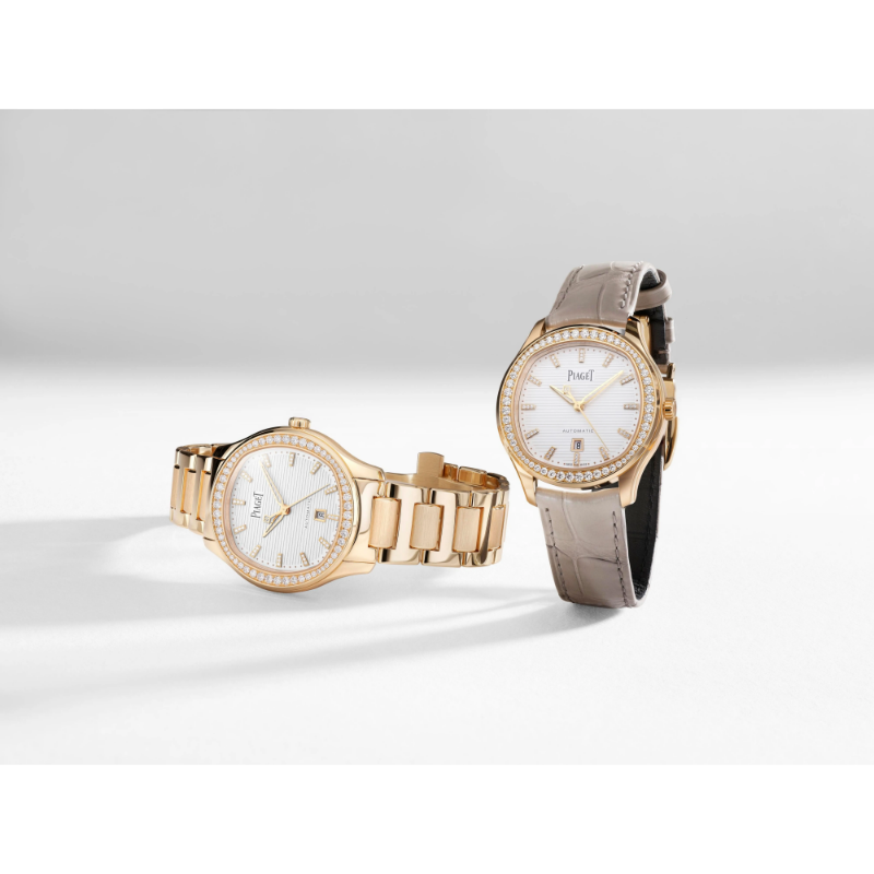 Resim PIAGETAutomatic Rose Gold Diamond Date Watch