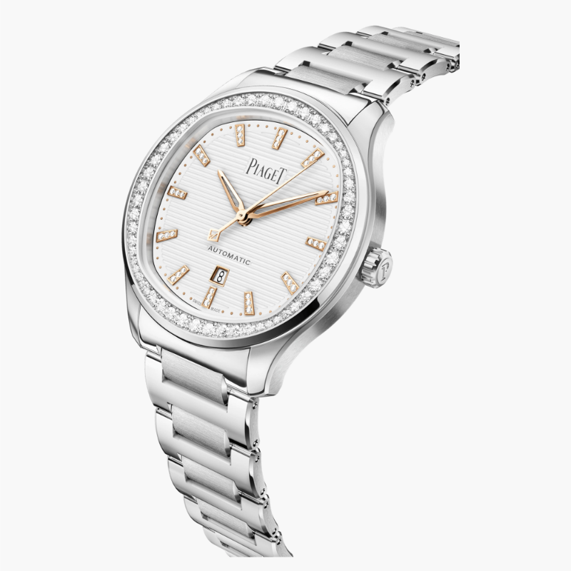 Resim PIAGET Automatic Steel Diamond Date Watch