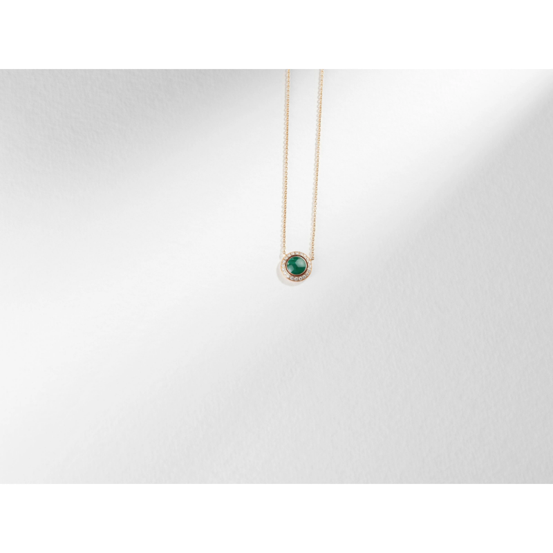 Picture of PIAGET Rose Gold Malachite Diamond Pendant