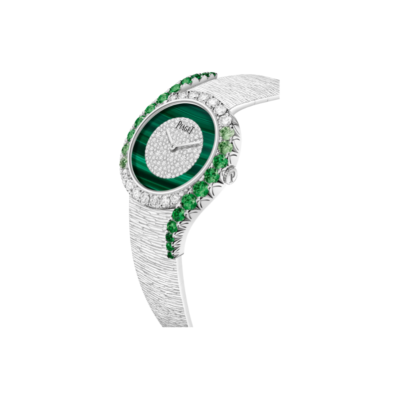 Picture of Piaget Automatic White Gold Tsavorite Malachite Diamond Watch