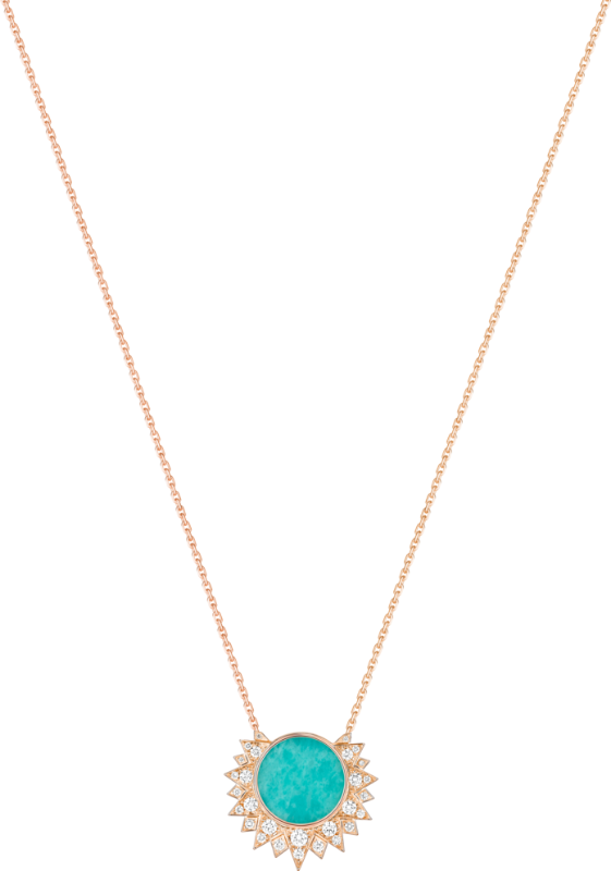 Picture of Piaget Rose Gold Amazonite Diamond Pendant