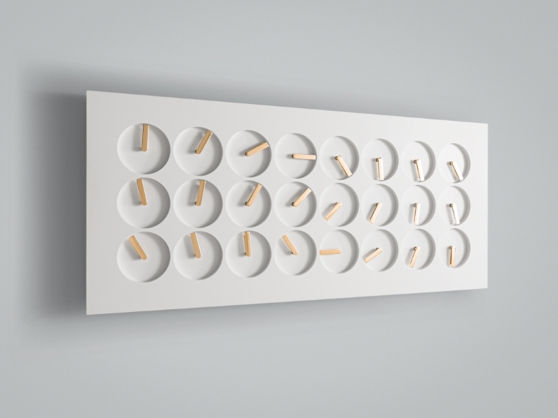 Picture of ClockClock 24 – White Gold
