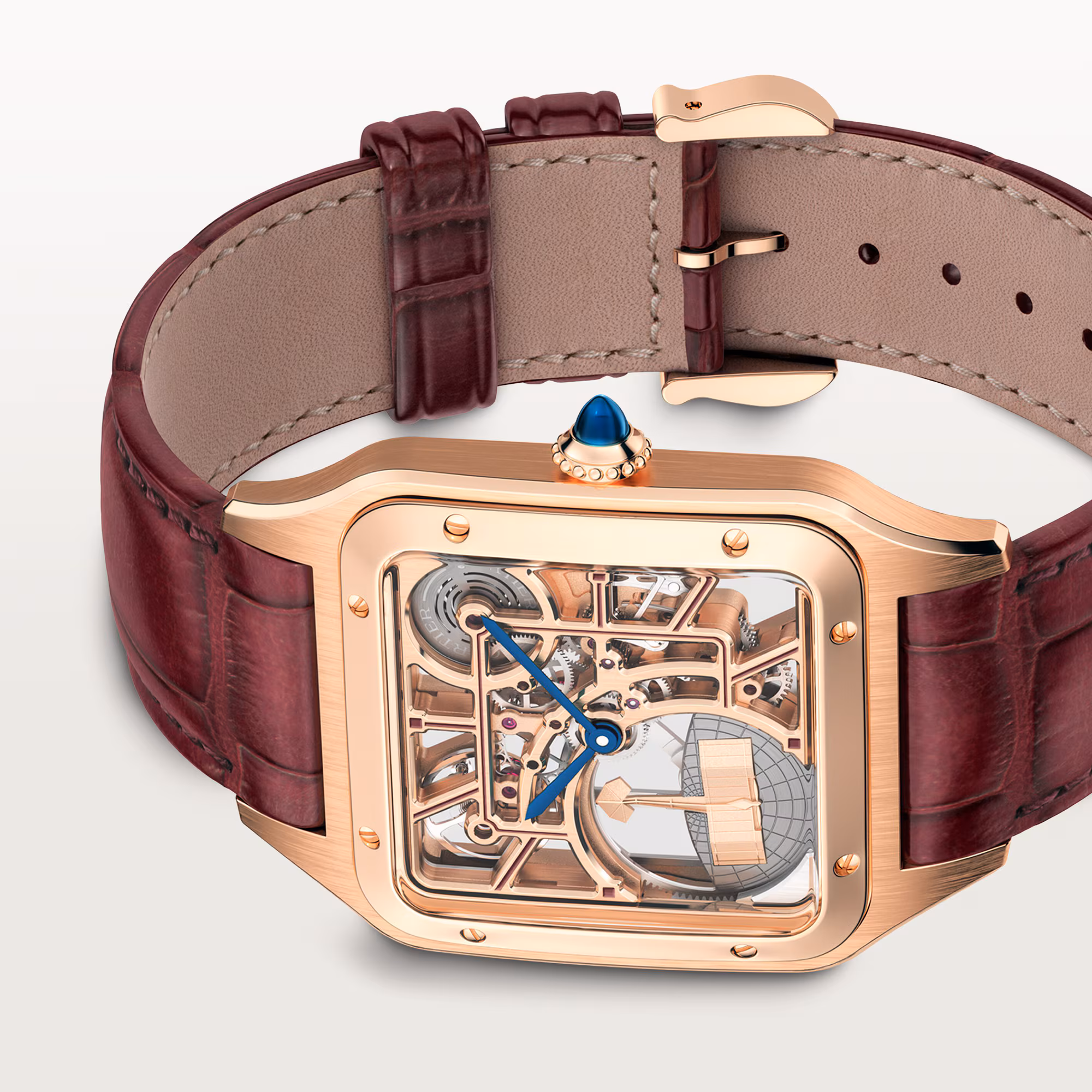 Picture of SANTOS-DUMONT SKELETON WATCH EQUIPPED WITH A MICRO-ROTOR