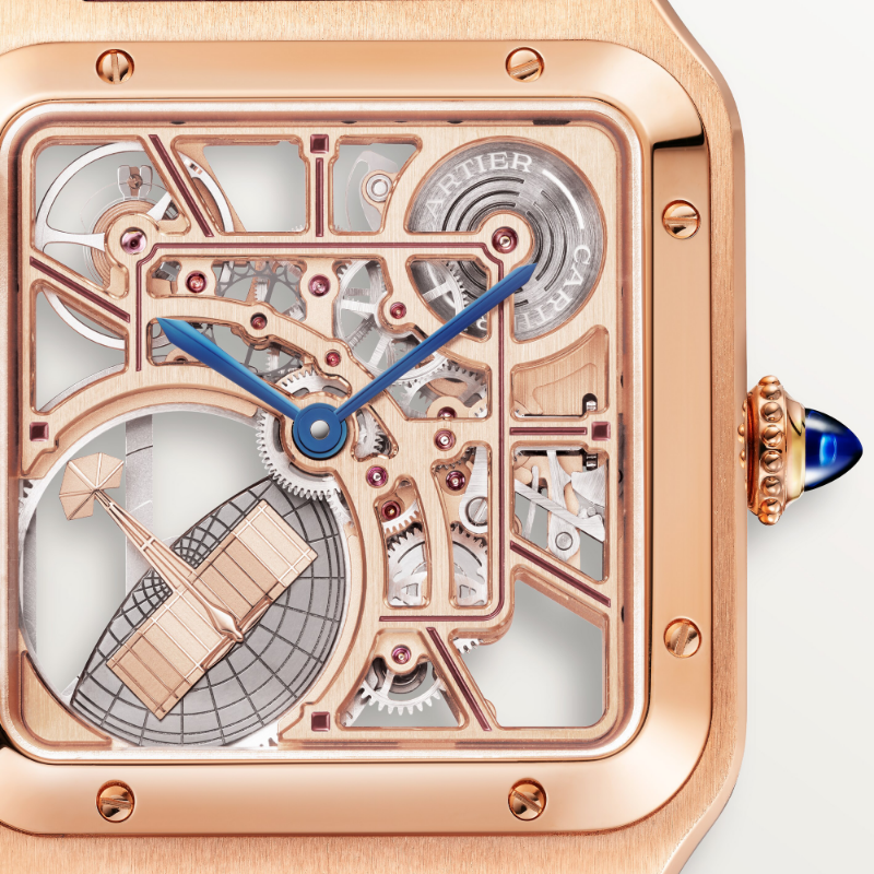 Picture of SANTOS-DUMONT SKELETON WATCH EQUIPPED WITH A MICRO-ROTOR